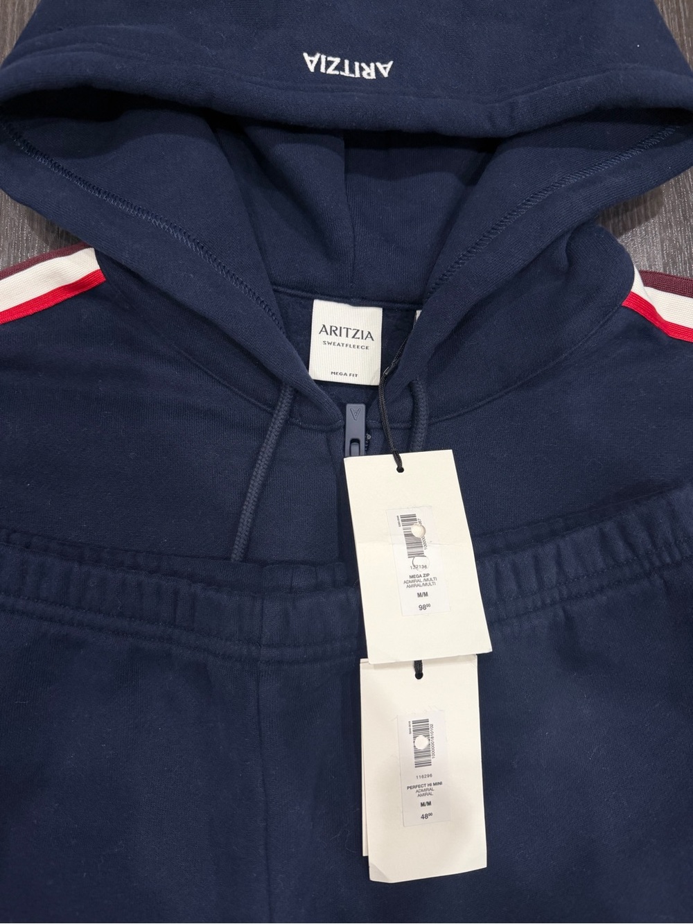 Aritzia Sweatfleece Set Admiral Size M NWT - Picture 3 of 3
